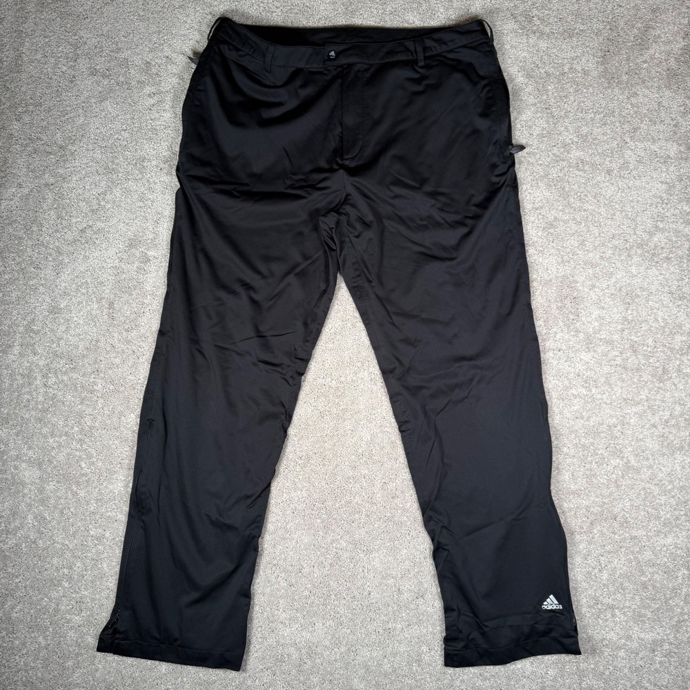 Adidas ClimaProof Storm Mens 2XL Black Rain Pants Golf Hiking Wind‎ AG1005